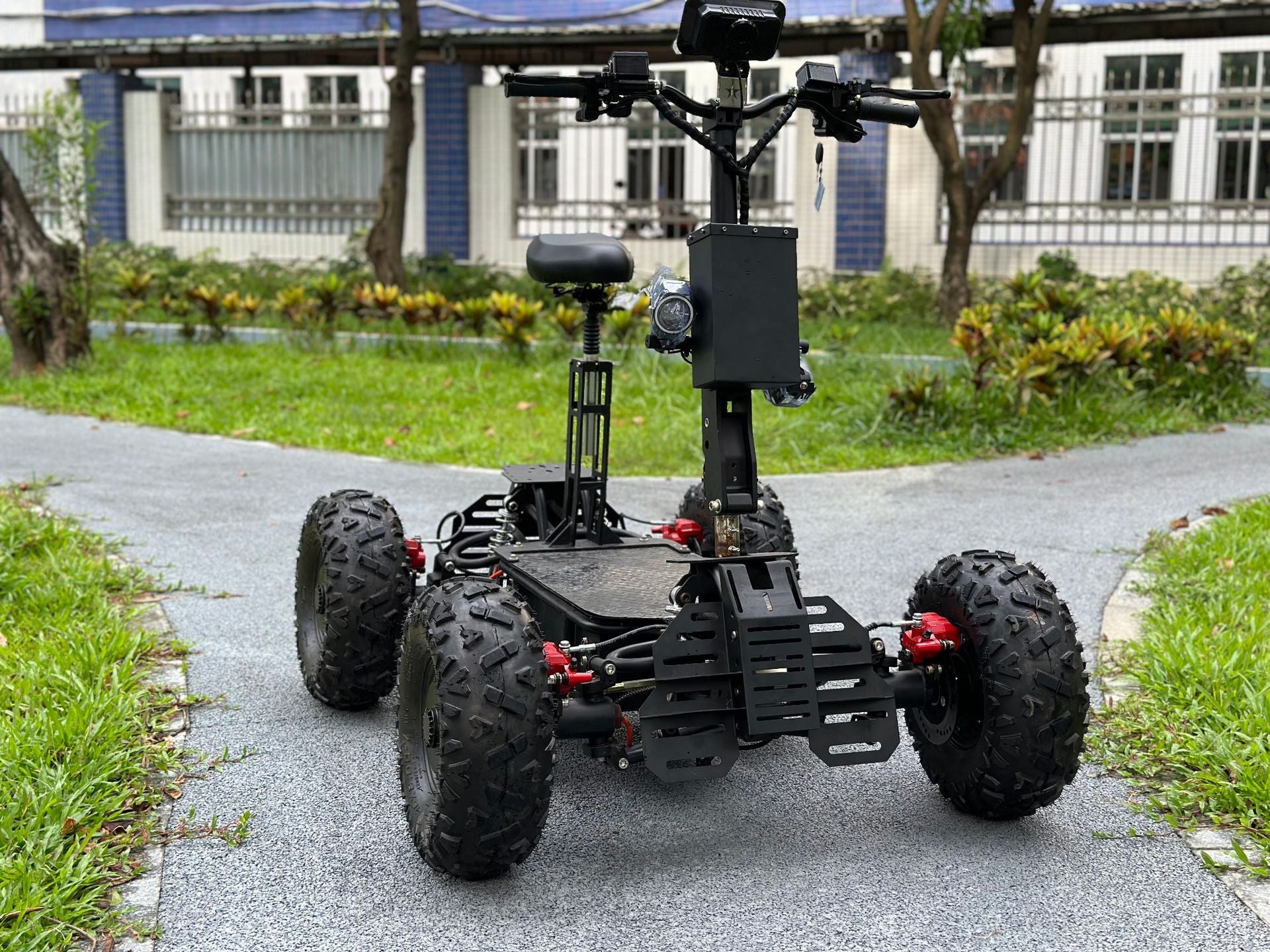 60V Off-Road Electric Four-Wheel Scooter Dual Drive Four-Wheel Drive Electric Vehicle Outdoor Hunting High-Speed Patrol Beach ATV