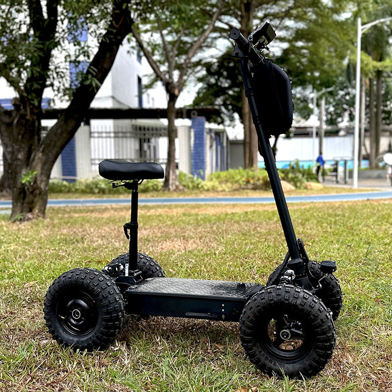 13inch Off-Road Tire Four-Wheel Electric Scooter Pedal Scooter Dual Drive Golf Cart Elderly Mobility Scooter
