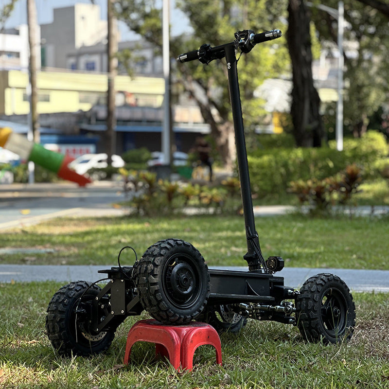 MIA 11inch Four-Wheel Electric Scooter with Tiltable Body, Foldable Off-Road Vehicle, High-Speed Four-Wheel Drive Vehicle