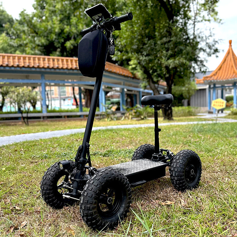 13inch Off-Road Tire Four-Wheel Electric Scooter Pedal Scooter Dual Drive Golf Cart Elderly Mobility Scooter