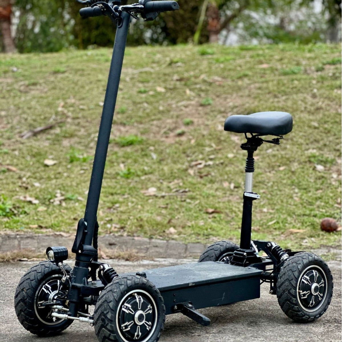 Electric Four-Wheel Scooter Golf Cart Foldable Electric Vehicle Elderly Scooter Long Battery Life Export