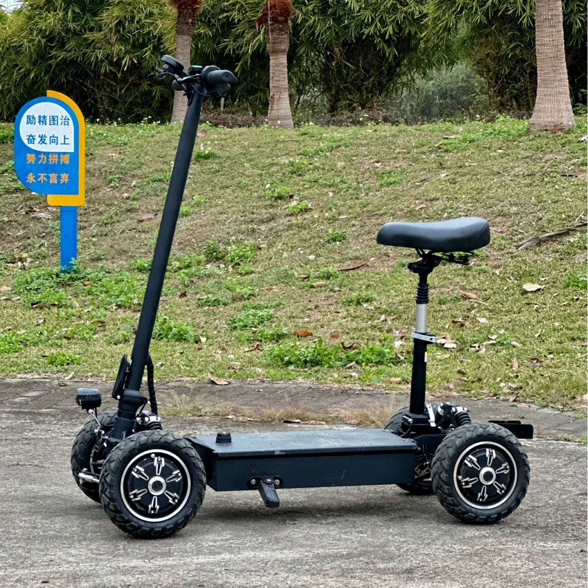 Electric Four-Wheel Scooter Golf Cart Foldable Electric Vehicle Elderly Scooter Long Battery Life Export