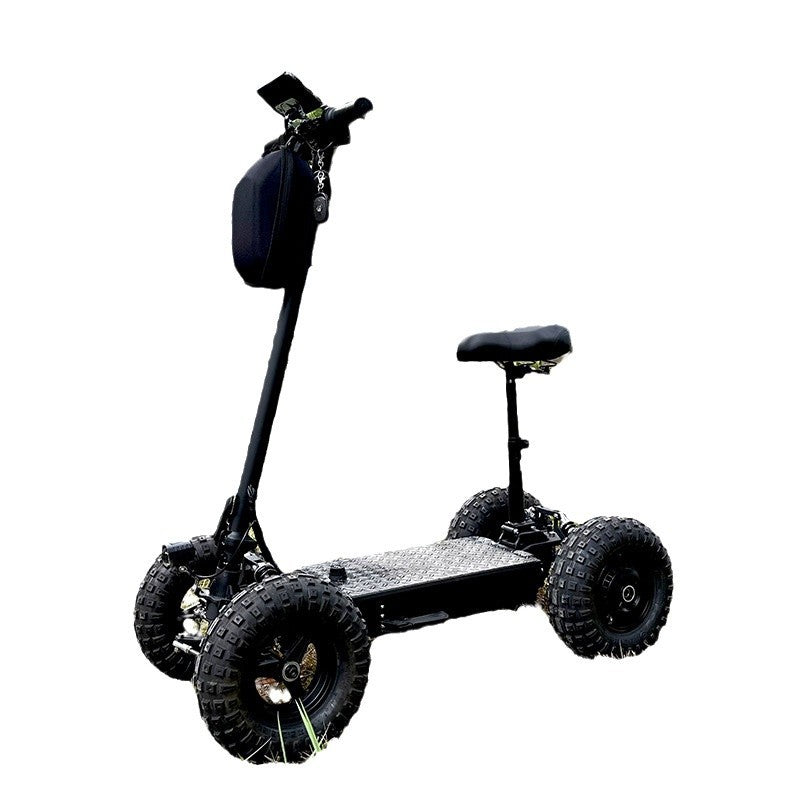 13inch Off-Road Tire Four-Wheel Electric Scooter Pedal Scooter Dual Drive Golf Cart Elderly Mobility Scooter