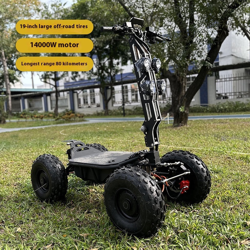 Four-wheel Drive Off-road ATV Beach Car Off-road Four-wheel Electric Scooter Large High-power All-terrain Vehicle Foldable