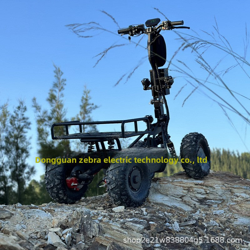 60V52AH All-Terrain Off-Road ATV Large Electric Four-Wheel Scooter Beach Car High Power Multi-Function