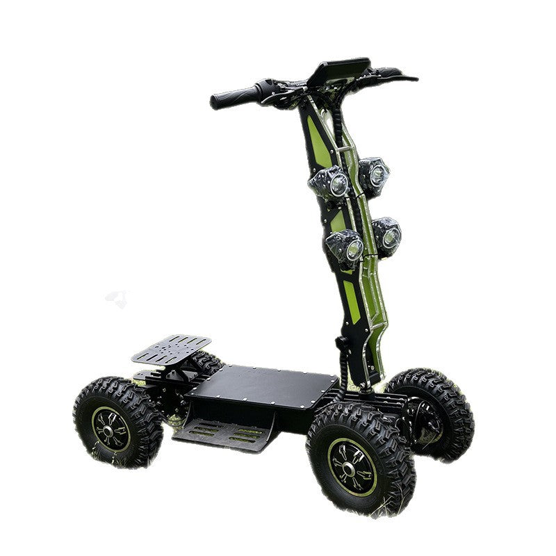 ZEBRAMIA 13inch Four-Wheel Electric Scooter High-Speed Four-Wheel Drive Off-Road Vehicle Outdoor Military Police Patrol Car Foldable