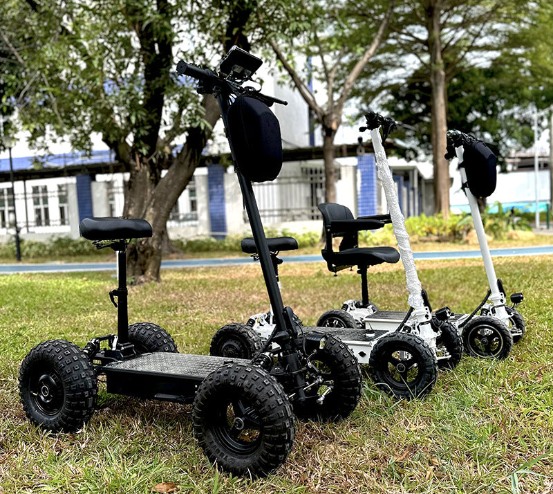 13inch Off-Road Tire Four-Wheel Electric Scooter Pedal Scooter Dual Drive Golf Cart Elderly Mobility Scooter