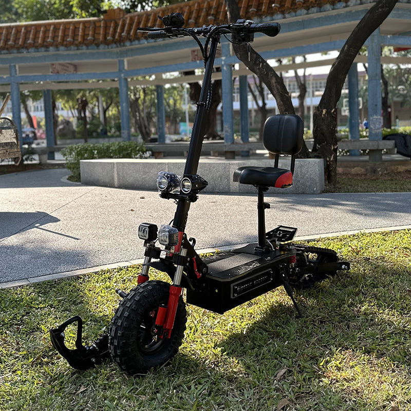 Electric Snow Scooter Triangle Crawler Ski Car Sled Snow Scooter Foldable Off-Road Vehicle