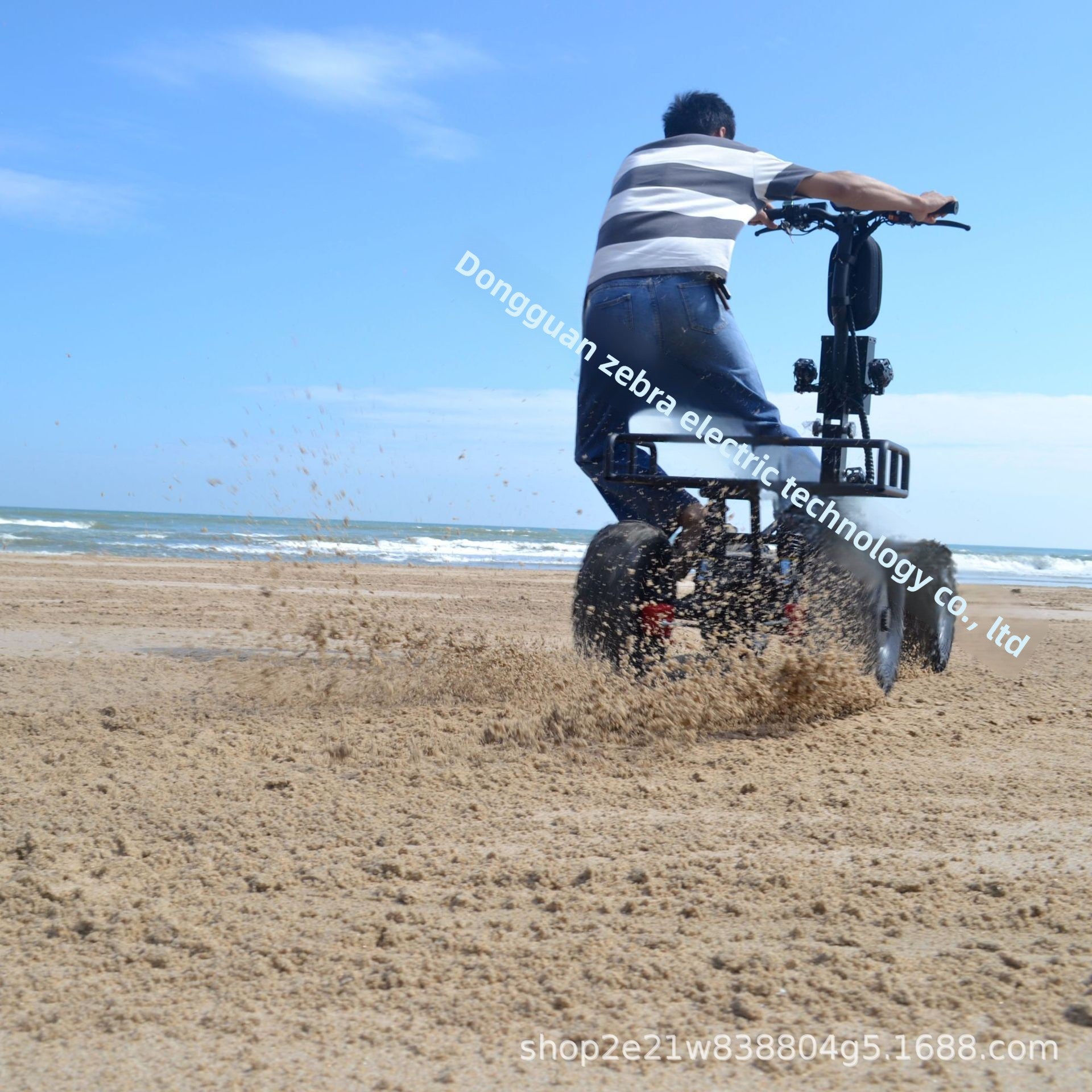 60V52AH All-Terrain Off-Road ATV Large Electric Four-Wheel Scooter Beach Car High Power Multi-Function