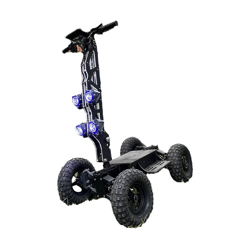 MIA 13inch Four-Wheel Electric Scooter High-Speed Dual Drive Four-Wheel Drive Off-Road Vehicle Outdoor Military Police Patrol Vehicle Foldable
