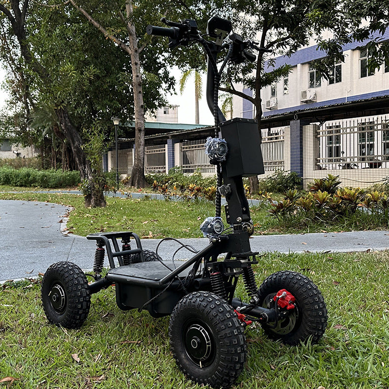 14inch Four-wheel Drive Electric All-terrain Vehicle Off-road Vehicle Beach Vehicle Four-wheel Scooter High Power Long Endurance Foldable
