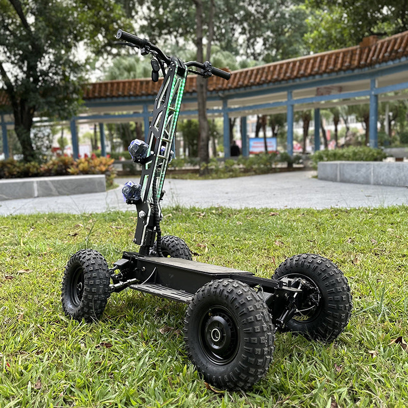 MIA 13inch Four-Wheel Electric Scooter High-Speed Dual Drive Four-Wheel Drive Off-Road Vehicle Outdoor Military Police Patrol Vehicle Foldable