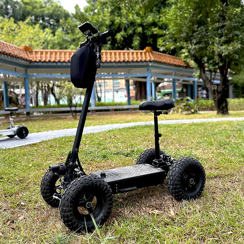 13inch Off-Road Tire Four-Wheel Electric Scooter Pedal Scooter Dual Drive Golf Cart Elderly Mobility Scooter